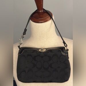 Coach Black Wristlet Clutch